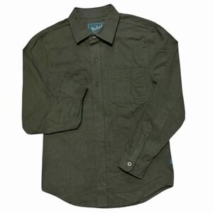 Woolrich Green Label Chamois Shirt Men's Small Flannel Button Front Dual Pocket